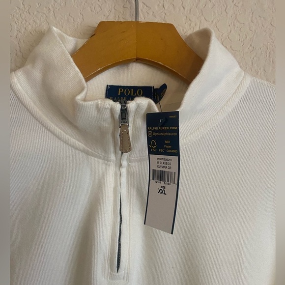 RALPH LAUREN POLO Luxury Quarter Zip Knit Sweater Buff Big/Tall…GIFT FOR HIM - Picture 8 of 12